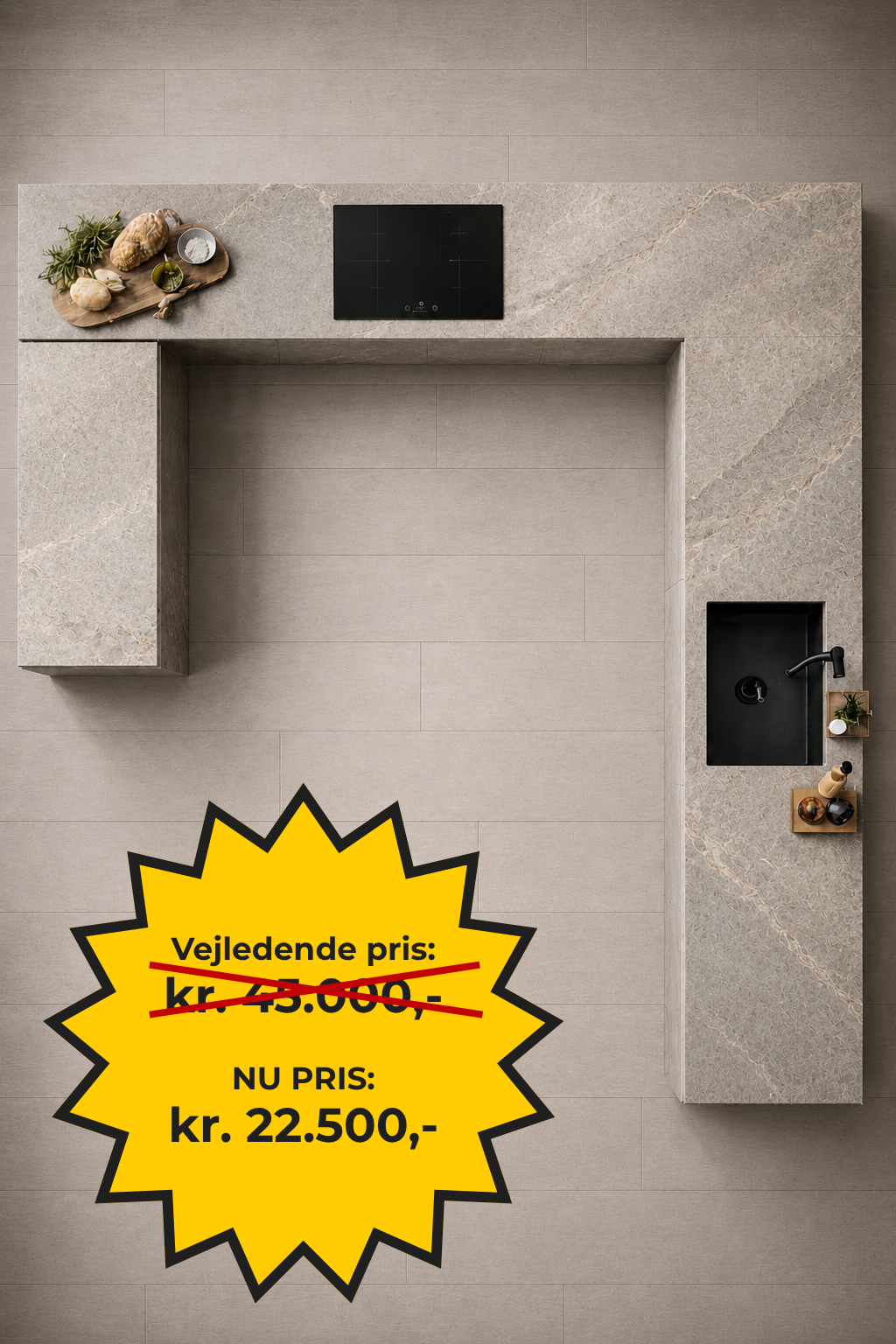 U-keramik bordplade